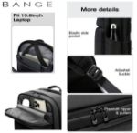 BANGE BG-3065 Expandable Anti-Theft Business Travel Backpack