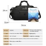 OZUKO 9651 Weekender Travel Duffle Bag – Multi-functional Bag with Shoe Compartment