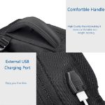 OZUKO 9082 UrbanShield Waterproof Laptop Backpack with USB Port
