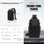 OZUKO 9879 UrbanShield Water-Resistant Sling Backpack