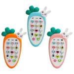 Carrot Baby Musical Phone Toy with Teether & Light Effects