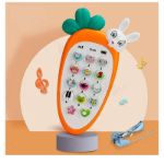 Carrot Baby Musical Phone Toy with Teether & Light Effects