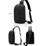 BANGE BG-8031 Men Chest Bag Business Duty Large Capacity Shoulder Crossbody Bag