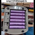 JYSuper JY-2570 Professional 6 Battery Rechargeable Portable Table Fan
