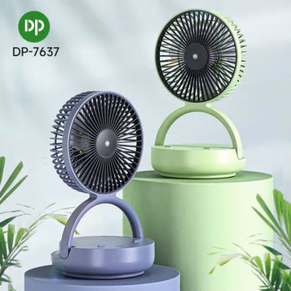 duration-power-dp-7637-automatic-rotating-rechargeable-folding-table-fan-8000mah-long-backup-led-portable-fan