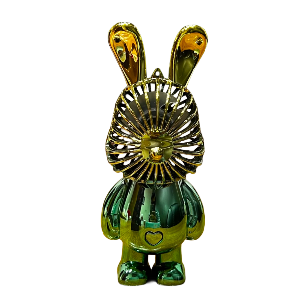 Picture of Rabbit Shape Rechargeable Mini Desktop Fan