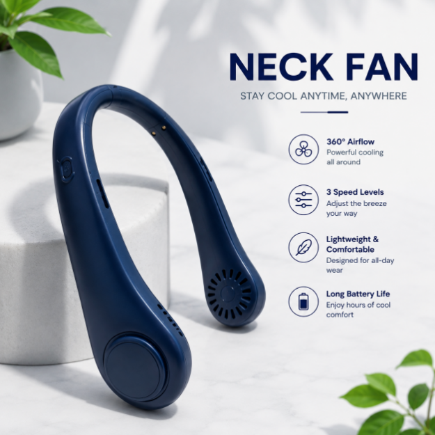 Picture of Portable Rechargeable Neck Fan (Hands-Free)
