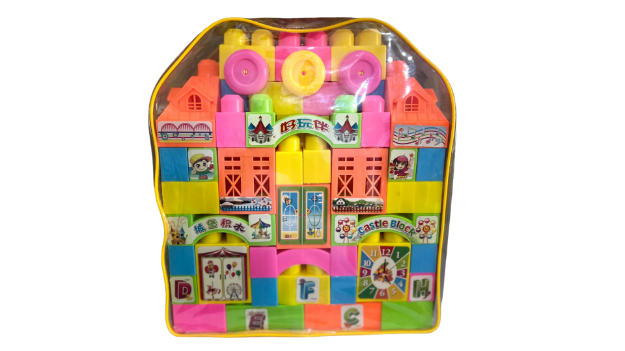Picture of Castle Builder 70-Piece Educational Building Blocks Set for Kids