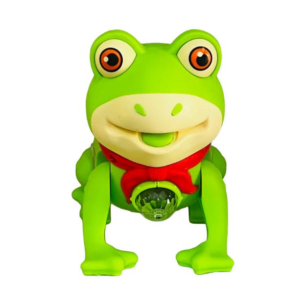 Picture of Cute Frog Motion Sensor LED Night Light | Automatic Battery Powered Lamp for Kids Room & Home
