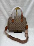 Picture of Coach Signature Monogram Dome Crossbody Replica Handbag