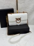 Picture of Modern Oblique Canvas Shoulder Bag with CD Gold Clasp