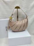 Picture of Crescent Pleated Sculptural Shoulder Bag