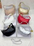Picture of Crescent Pleated Sculptural Shoulder Bag