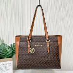Picture of Aura Luxe Signature Canvas & Leather Tote