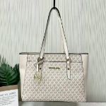 Picture of Aura Luxe Signature Canvas & Leather Tote