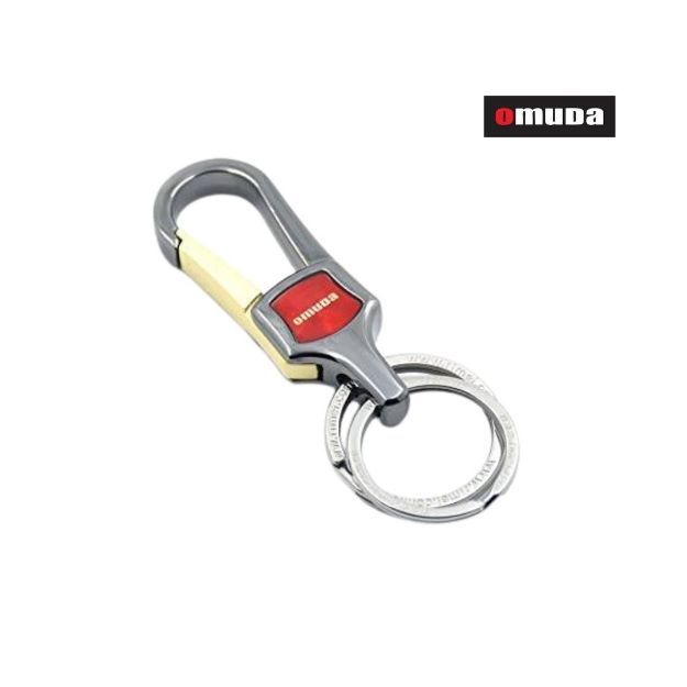 Omuda 8017 Premium Zinc Alloy Metal Hook Keychain – Heavy Duty Detachable Key Holder