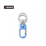 Omuda A8047 Premium Zinc Alloy Metal Key Ring Stylish Rectangular Silver Keychain