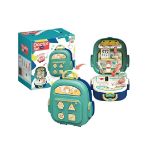 2-in-1 Doctor Set Backpack Kids Pretend Medical Play Kit