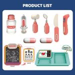2-in-1 Doctor Set Backpack Kids Pretend Medical Play Kit