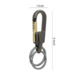 Omuda A8012 Premium Detachable Metal Key Holder with Dual Key Rings