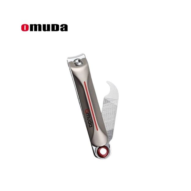 Omuda A2068 Premium Stainless Steel Nail Clipper with Built-in Nail File