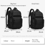 OZUKO 9820L Unisex Wheeled Laptop Backpack Trolley Bag Waterproof Travel Backpack