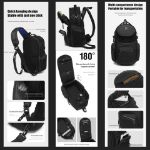 ozuko-9927-16l-waterproof-crossbody-shoulder-bag-lightweight-multi-pocket-travel-daypack