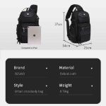 ozuko-9928-mens-15l-sling-bag-multi-compartment-oxford-travel-outdoor-shoulder-bag