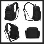 ozuko-9928-mens-15l-sling-bag-multi-compartment-oxford-travel-outdoor-shoulder-bag