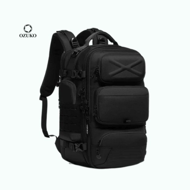 OZUKO 9842 Waterproof Tactical Laptop Backpack – USB Charging Business & Travel Backpack
