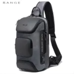 Picture of BANGE 7086 Anti-Cut Waterproof USB Charging Laptop Sling Chest Bag