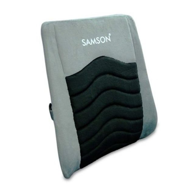 Samson LS0412 Universal Lumbar Back Rest Support Cushion for Office Chair, Car Seat & Home Use