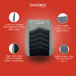 Samson LS0412 Universal Lumbar Back Rest Support Cushion for Office Chair, Car Seat & Home Use